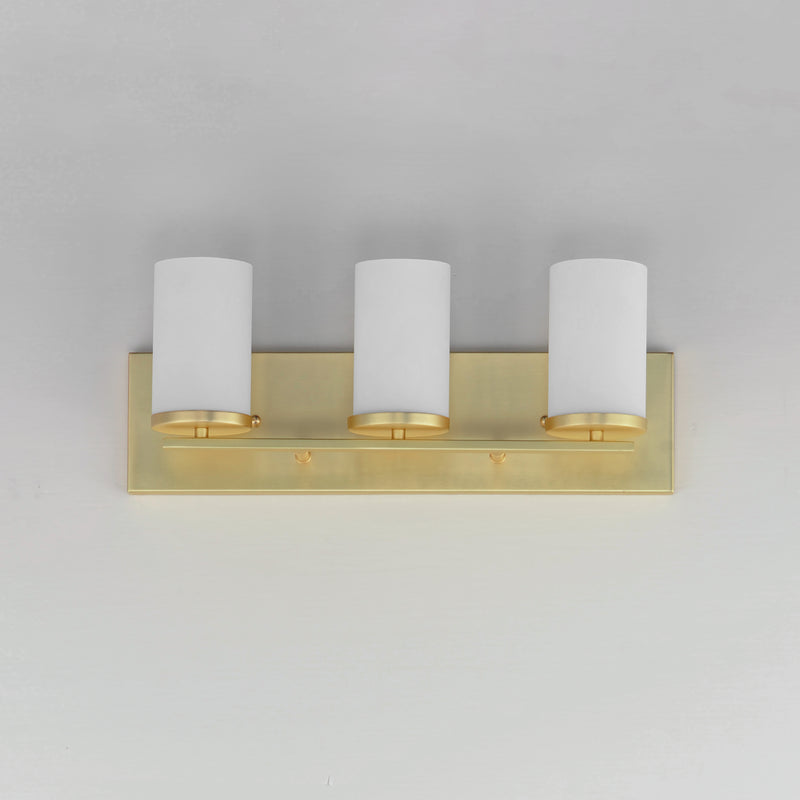 Maxim 10283SWSBR Lateral 3 Light Bath Vanity | Satin Brass