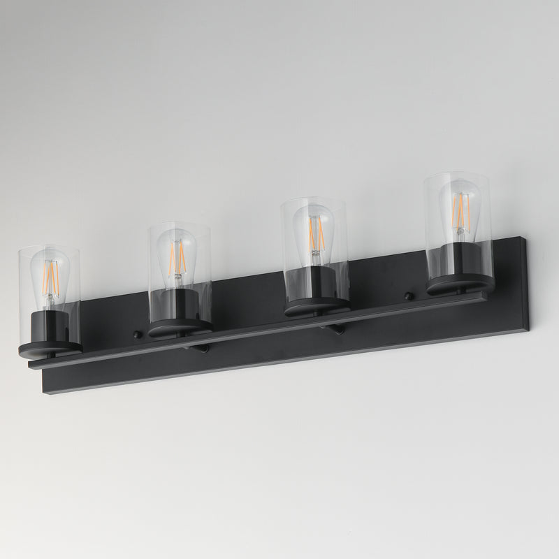 Maxim 10284CLBK Lateral 4 Light Bath Vanity | Black