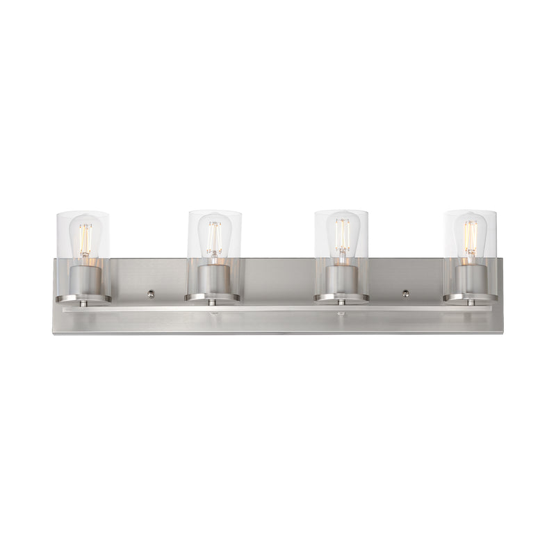 Maxim 10284CLSN Lateral 4 Light Bath Vanity | Satin Nickel