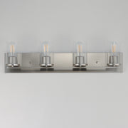 Maxim 10284CLSN Lateral 4 Light Bath Vanity | Satin Nickel