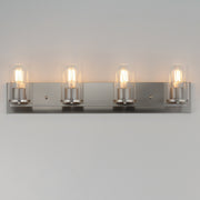 Maxim 10284CLSN Lateral 4 Light Bath Vanity | Satin Nickel