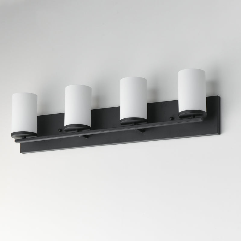 Maxim 10284SWBK Lateral 4 Light Bath Vanity | Black