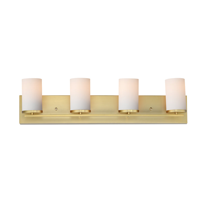 Maxim 10284SWSBR Lateral 4 Light Bath Vanity | Satin Brass