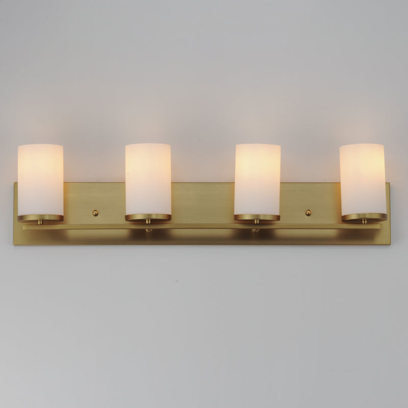 Maxim 10284SWSBR Lateral 4 Light Bath Vanity | Satin Brass