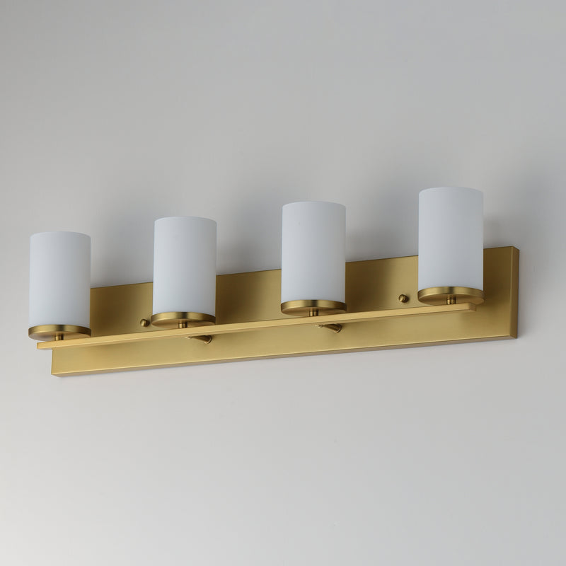 Maxim 10284SWSBR Lateral 4 Light Bath Vanity | Satin Brass