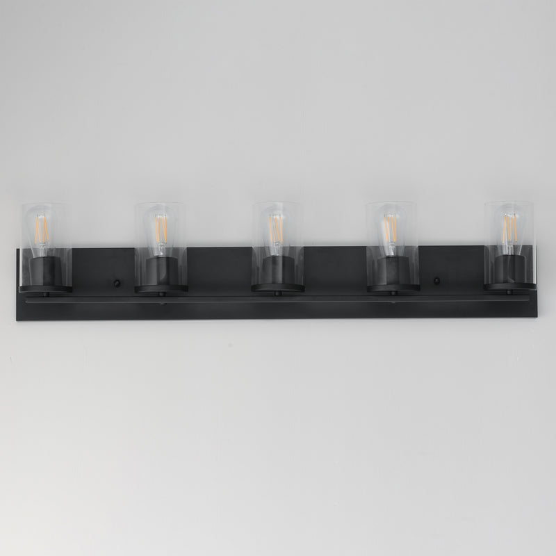 Maxim 10285CLBK Lateral 5 Light Bath Vanity | Black