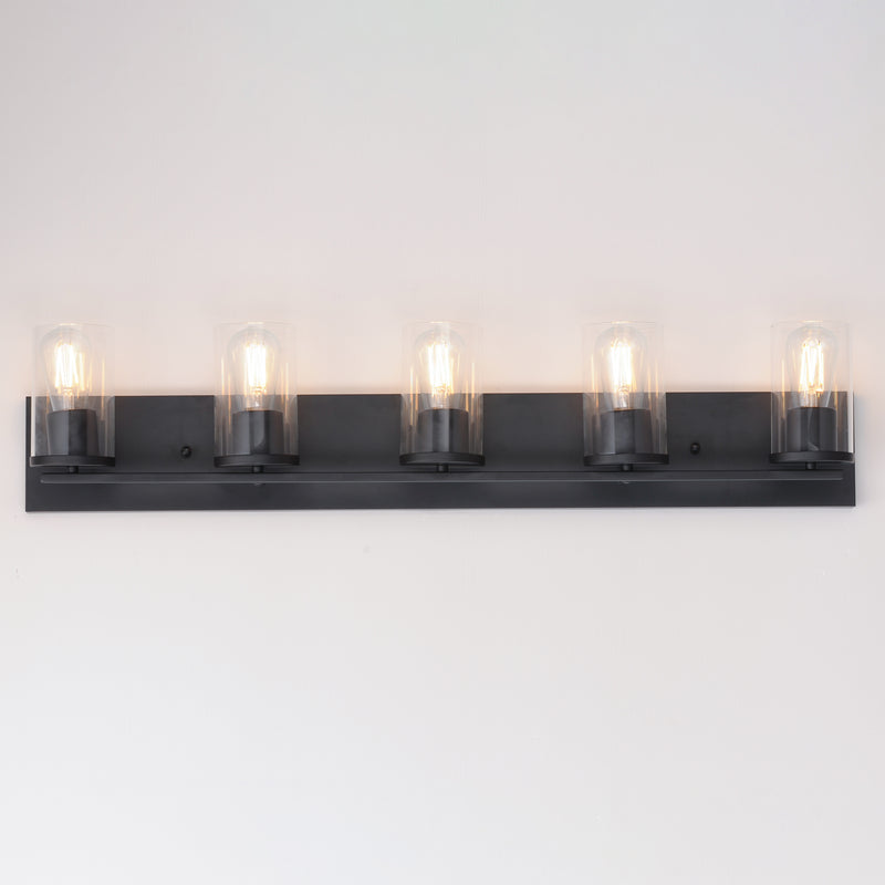 Maxim 10285CLBK Lateral 5 Light Bath Vanity | Black