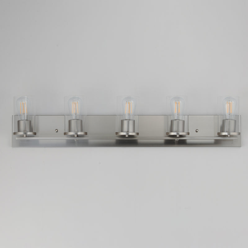 Maxim 10285CLSN Lateral 5 Light Bath Vanity | Satin Nickel