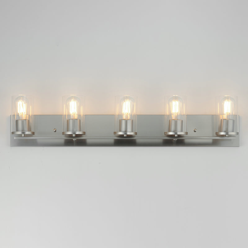 Maxim 10285CLSN Lateral 5 Light Bath Vanity | Satin Nickel