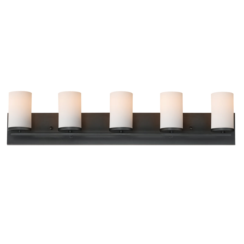 Maxim 10285SWBK Lateral 5 Light Bath Vanity | Black