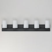 Maxim 10285SWBK Lateral 5 Light Bath Vanity | Black