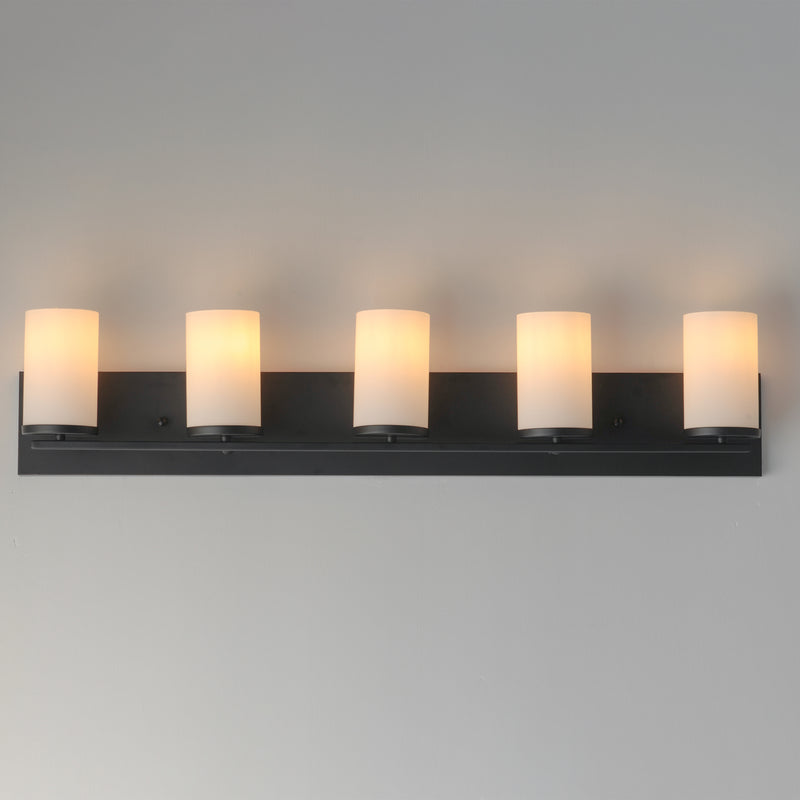 Maxim 10285SWBK Lateral 5 Light Bath Vanity | Black