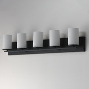 Maxim 10285SWBK Lateral 5 Light Bath Vanity | Black