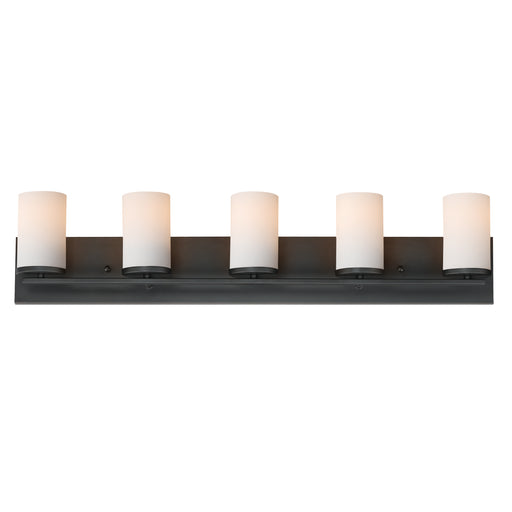 Maxim 10285SWBK Lateral 5 Light Bath Vanity | Black