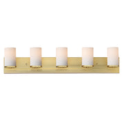 Maxim 10285SWSBR Lateral 5 Light Bath Vanity | Satin Brass