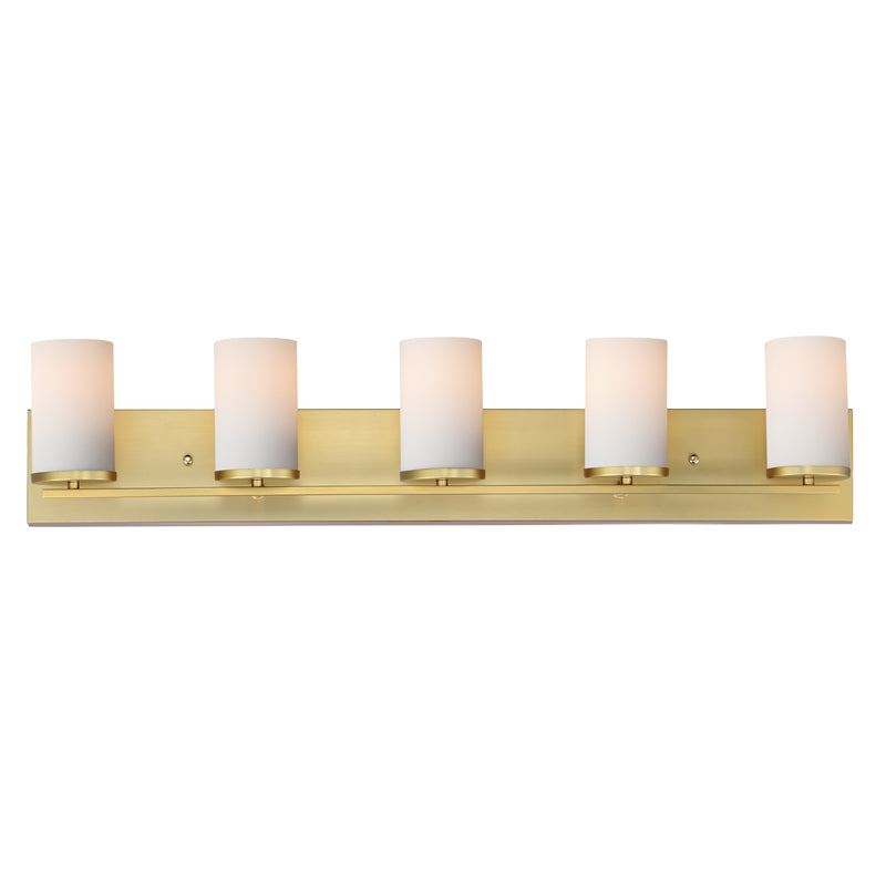 Maxim 10285SWSBR Lateral 5 Light Bath Vanity | Satin Brass