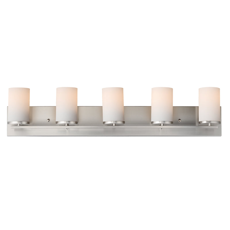 Maxim 10285SWSN Lateral 5 Light Bath Vanity | Satin Nickel