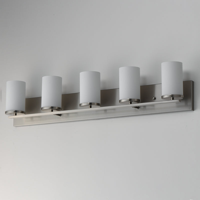 Maxim 10285SWSN Lateral 5 Light Bath Vanity | Satin Nickel