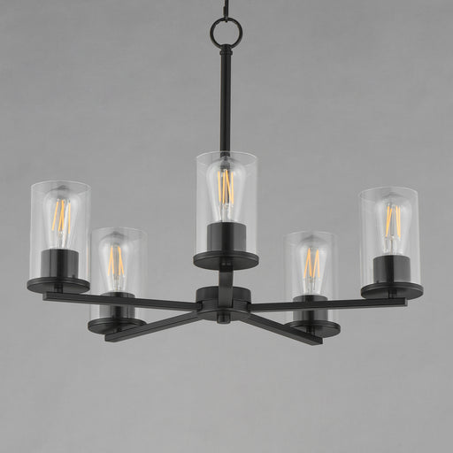 Maxim 10286CLBK Lateral 5 Light Chandelier | Black