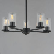 Maxim 10286CLBK Lateral 5 Light Chandelier | Black