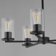 Maxim 10286CLBK Lateral 5 Light Chandelier | Black