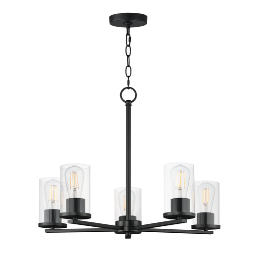 Maxim 10286CLBK Lateral 5 Light Chandelier | Black