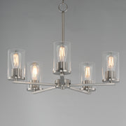 Maxim 10286CLSN Lateral 5 Light Chandelier | Satin Nickel