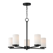 Maxim 10286SWBK Lateral 5 Light Chandelier | Black