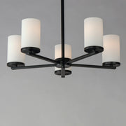 Maxim 10286SWBK Lateral 5 Light Chandelier | Black
