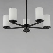 Maxim 10286SWBK Lateral 5 Light Chandelier | Black
