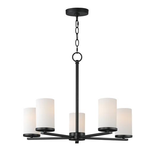 Maxim 10286SWBK Lateral 5 Light Chandelier | Black