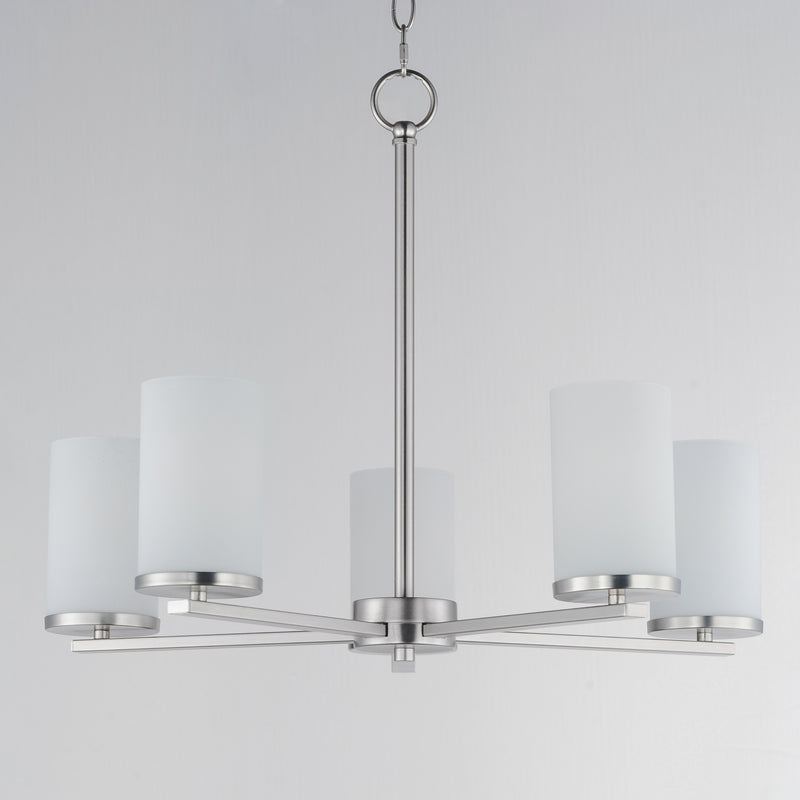 Maxim 10286SWSN Lateral 5 Light Chandelier | Satin Nickel