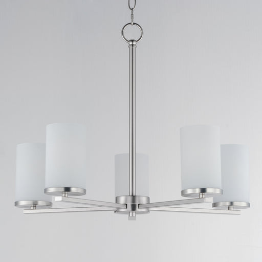 Maxim 10286SWSN Lateral 5 Light Chandelier | Satin Nickel