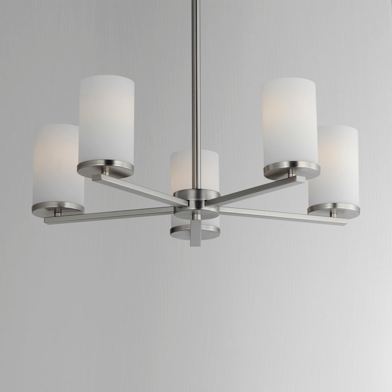 Maxim 10286SWSN Lateral 5 Light Chandelier | Satin Nickel