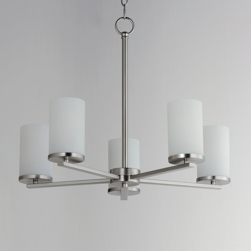 Maxim 10286SWSN Lateral 5 Light Chandelier | Satin Nickel
