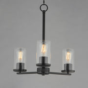Maxim 10287CLBK Lateral 3 Light Chandelier | Black