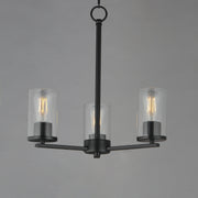 Maxim 10287CLBK Lateral 3 Light Chandelier | Black