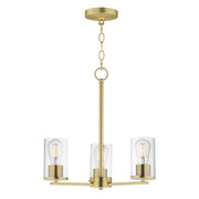 Maxim 10287CLSBR Lateral 3 Light Chandelier | Satin Brass