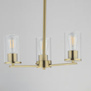 Maxim 10287CLSBR Lateral 3 Light Chandelier | Satin Brass