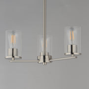 Maxim 10287CLSN Lateral 3 Light Chandelier | Satin Nickel