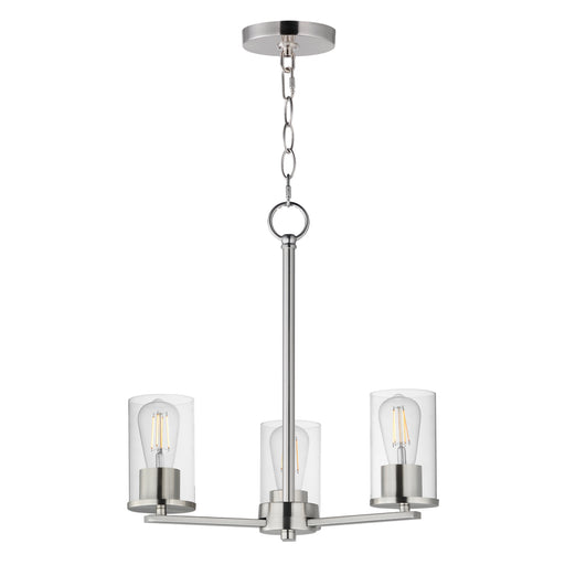 Maxim 10287CLSN Lateral 3 Light Chandelier | Satin Nickel