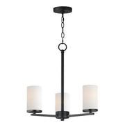 Maxim 10287SWBK Lateral 3 Light Chandelier | Black