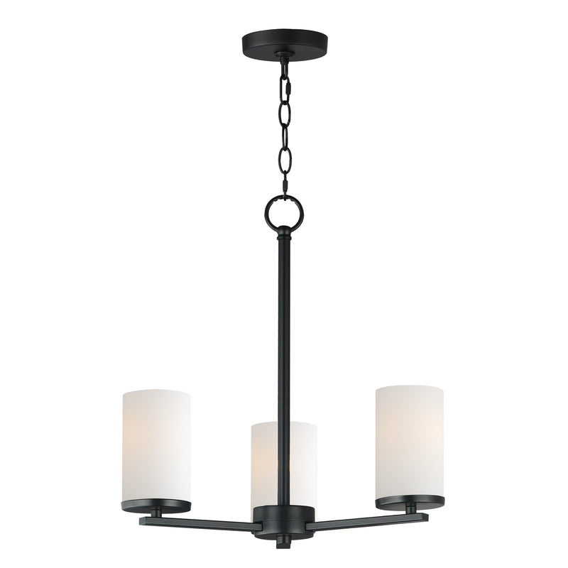 Maxim 10287SWBK Lateral 3 Light Chandelier | Black
