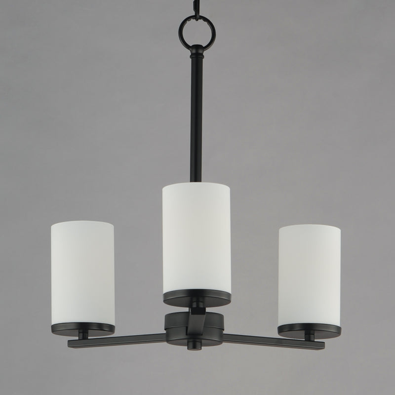 Maxim 10287SWBK Lateral 3 Light Chandelier | Black