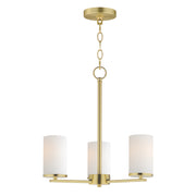 Maxim 10287SWSBR Lateral 3 Light Chandelier | Satin Brass
