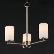 Maxim 10287SWSN Lateral 3 Light Chandelier | Satin Nickel
