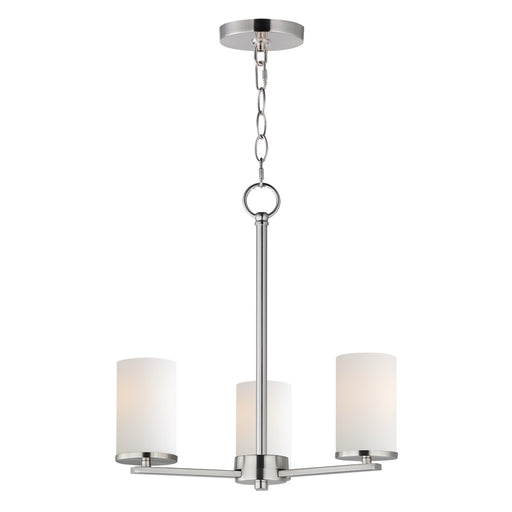 Maxim 10287SWSN Lateral 3 Light Chandelier | Satin Nickel
