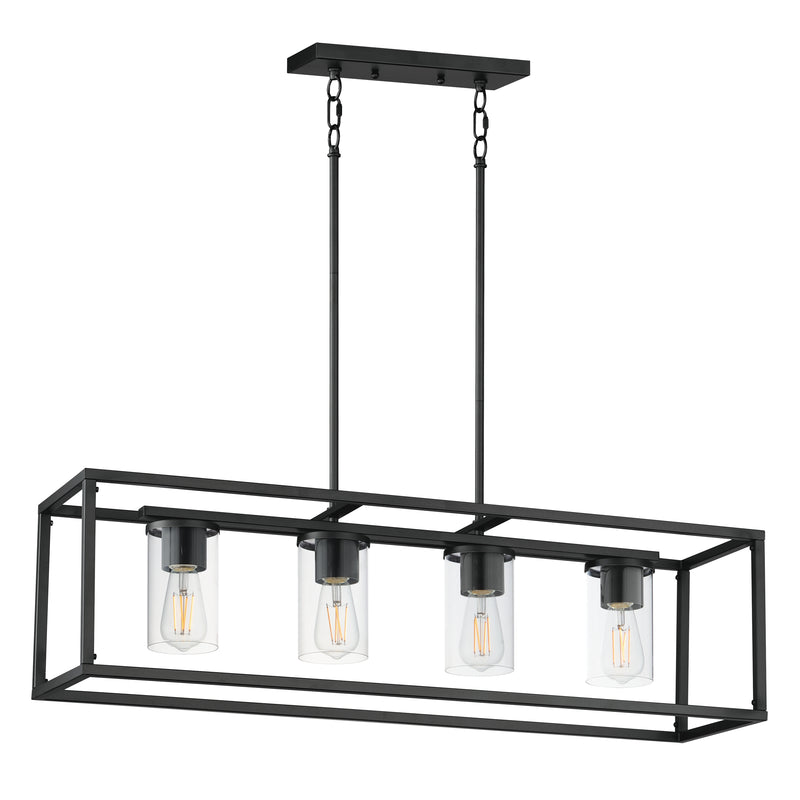 Maxim 10288CLBK Lateral 4 Light Linear Pendant | Black