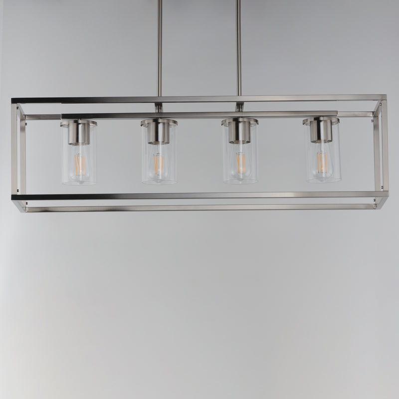 Maxim 10288CLSN Lateral 4 Light Linear Pendant | Satin Nickel