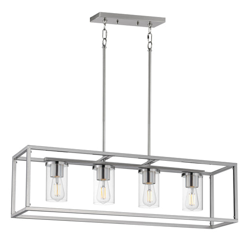 Maxim 10288CLSN Lateral 4 Light Linear Pendant | Satin Nickel